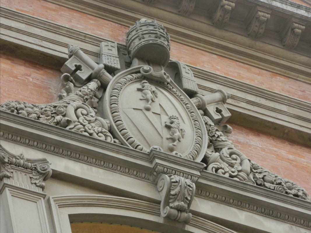 Particolare della facciata della cattedrale di San Cassiano - Riccardo.Rigo