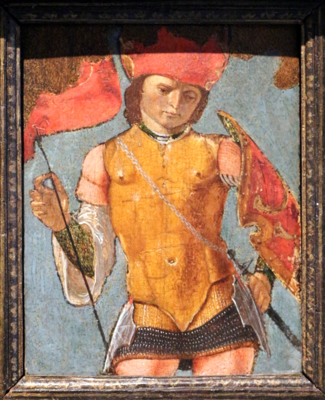 Ercole de' roberti (attr.), san michele arcangelo, 1480-85 ca. 02 - Sailko