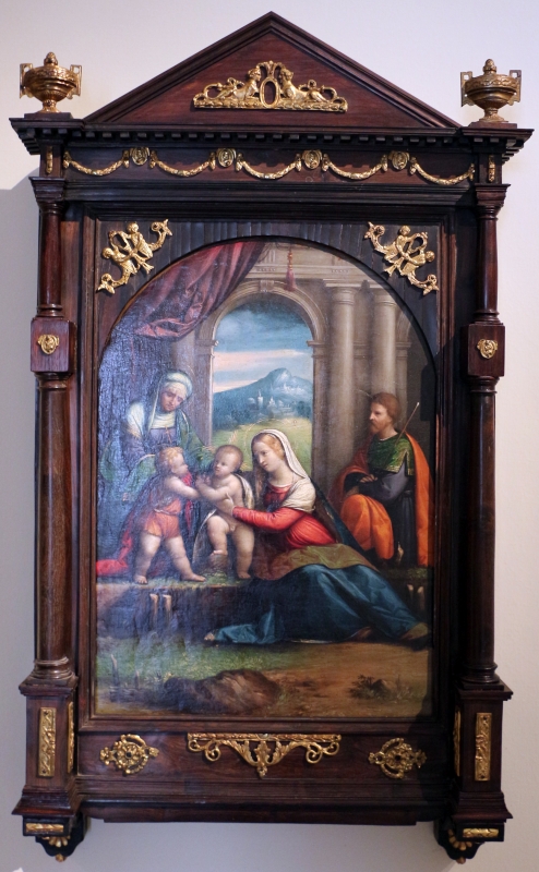 Garofalo, sacra famiglia coi ss. giavanni ed elisabetta, 1515-18, coll. zambeccari - Sailko