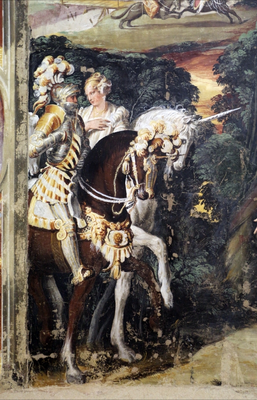 Niccolò dell'abate, affreschi dell'orlando furioso, da palazzo torfanini 04 alcina riceve ruggero 2 - Sailko