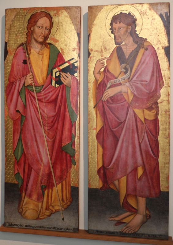 Pittore bolognese, ss. g. battista e jacopo, 1450 ca., da s. giacomo - Sailko