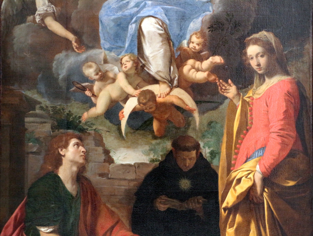 Simone cantarini, madonna in gloria tra santi, 1632-34 ca., 03 - Sailko