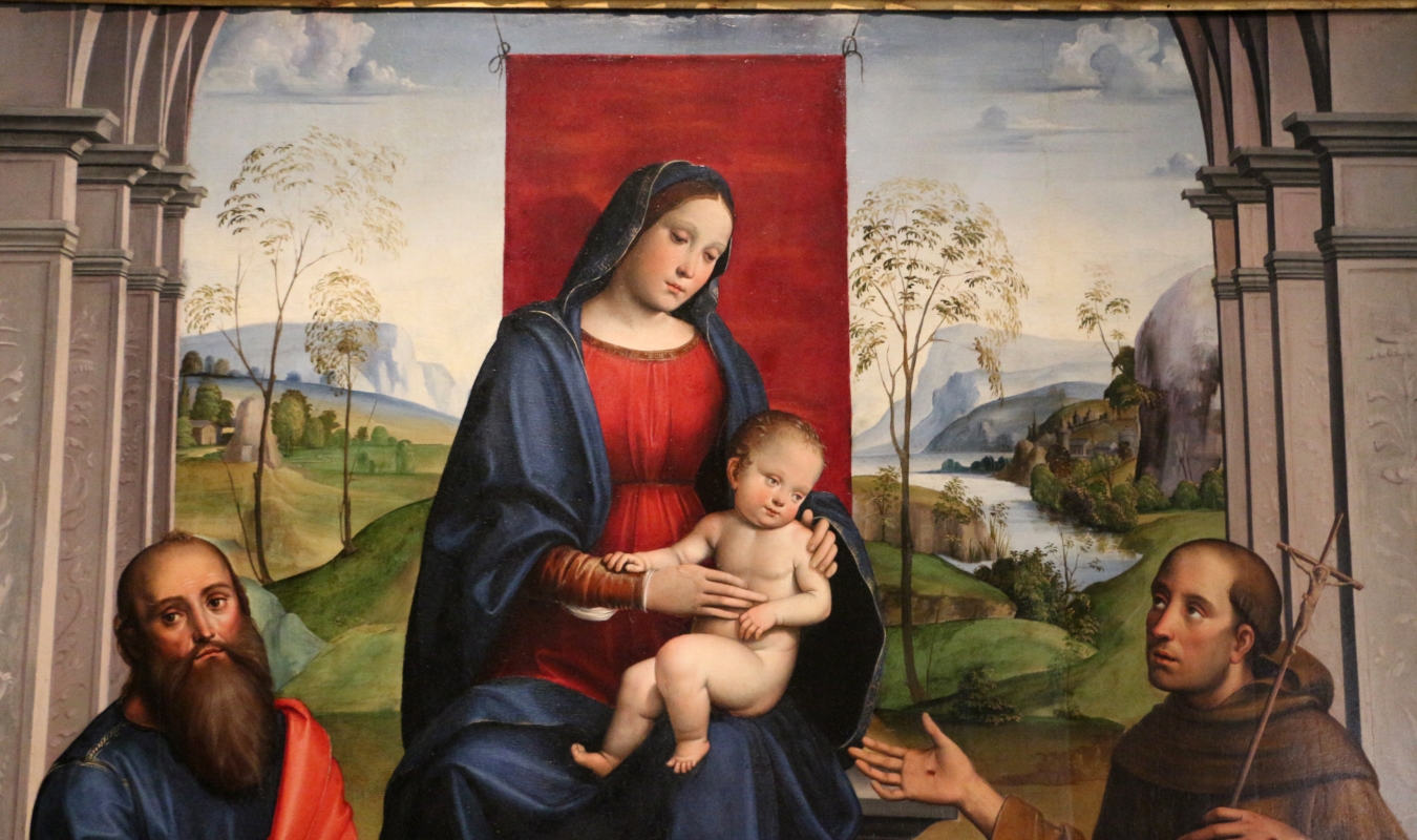 Francesco francia, madonna in trono e santi, 1495 ca. 02 dall'annunziata - Sailko