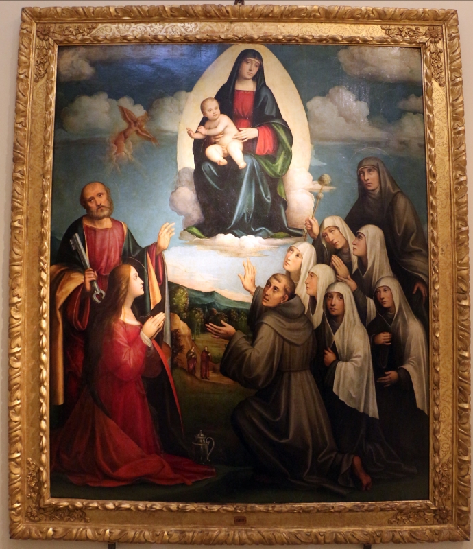 Giacomo francia, madonna in gloria, quattro santi e sei monache, 1515 ca - Sailko