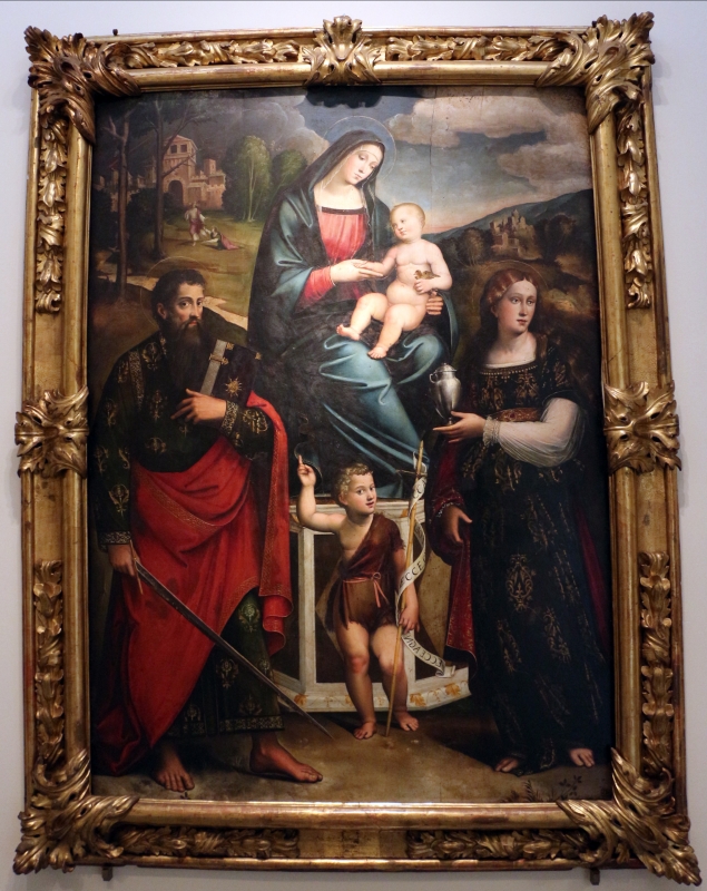 Giacomo e giulio francia, madonna in trono e santi, 1517-25 - Sailko