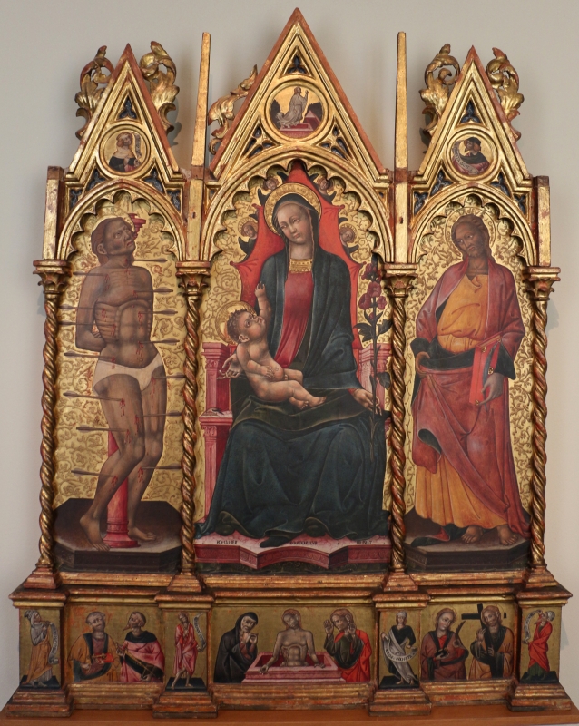 Giovanni martorelli, frammenti di polittico, 1460 ca, da abbazia di monteveglio - Sailko