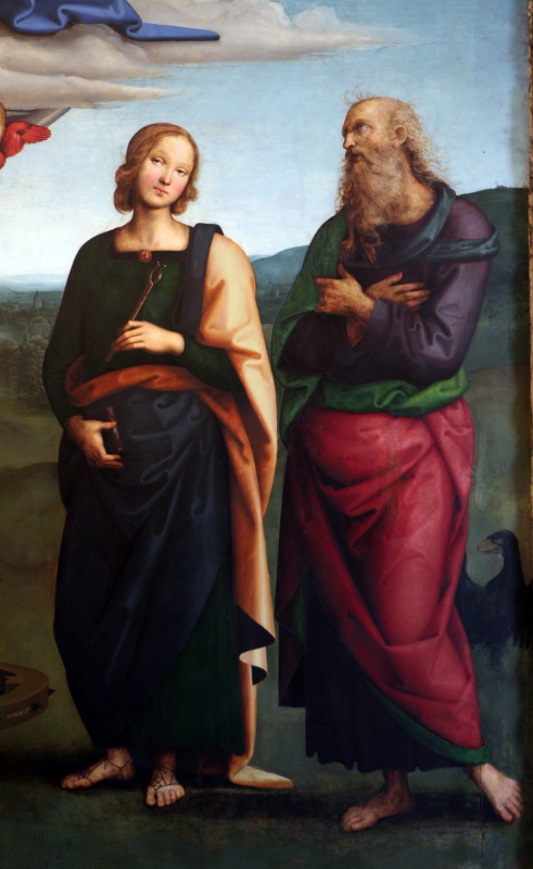 Perugino, madonna in gloria e santi, da s. giovanni in monte, 1500 ca. 04 - Sailko