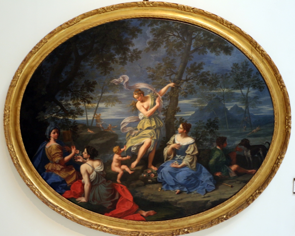 Donato creti, paesaggio con figure femminili, 1730 ca., coll. zambeccari - Sailko