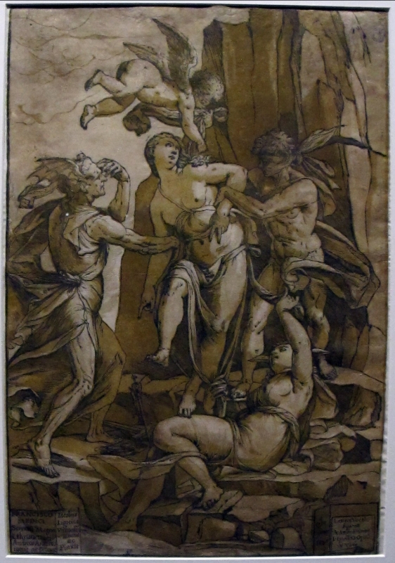 Andrea andreani da ligozzi, allegoria della virtù tormentata e salvata da amore, 1585 (bol. pinacoteca) - Sailko