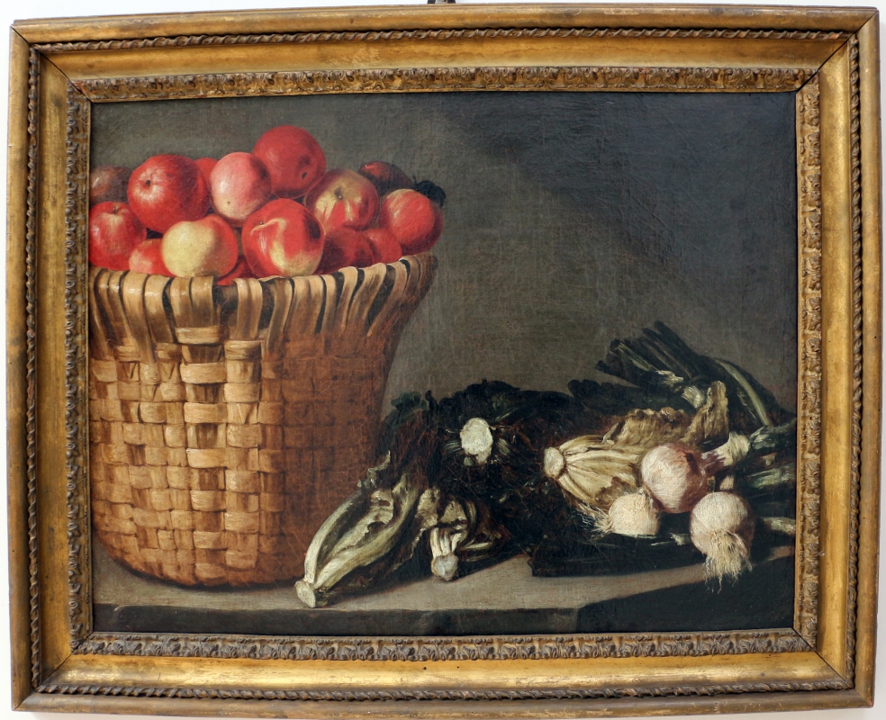 Pittore di rodolfo lodi, cesto di frutta e ortaggi, 1680 ca - Sailko