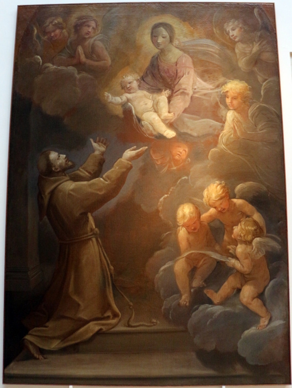 Guido reni, la madonna col bambino appare a s. francesco, 1640 ca - Sailko