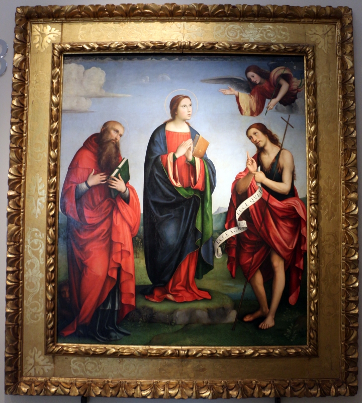 Francesco francia, annunciata tra i ss. girolamo e giovanni battista, 1505-10 ca., da s. girolamo di miramonte - Sailko