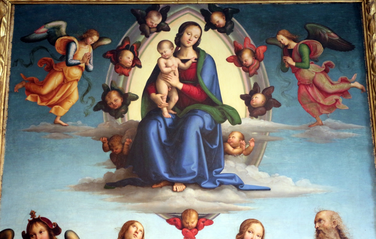 Perugino, madonna in gloria e santi, da s. giovanni in monte, 1500 ca. 02 - Sailko