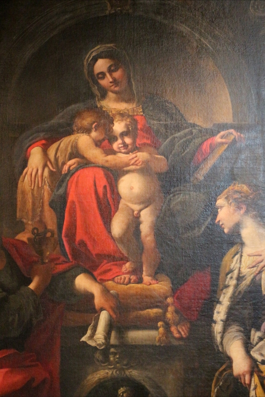 Annibale carracci, madobnna in trono e santi, 1593, da s. giorgio, 02 - Sailko