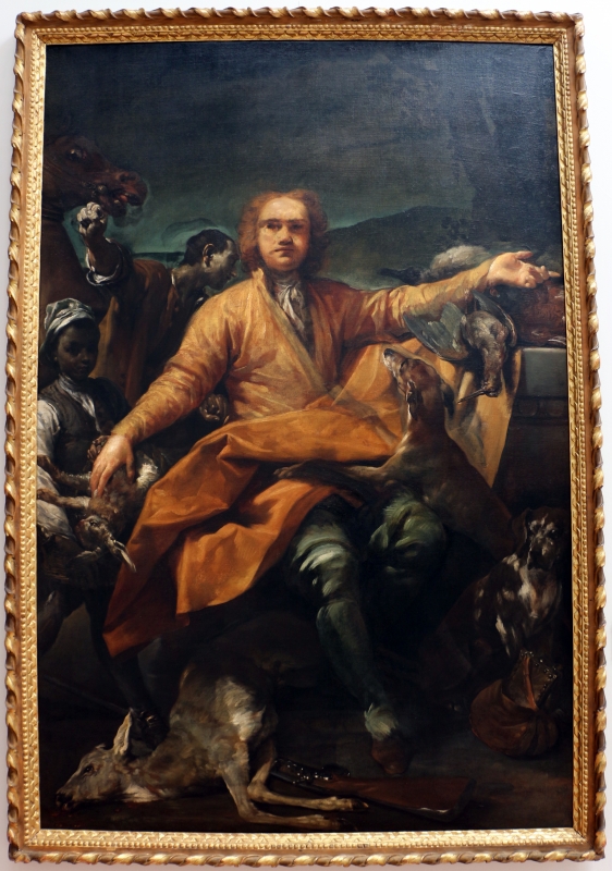 Giuseppe maria crespi, ritratto di cacciatore, 1720-25 ca., coll. zambeccari - Sailko