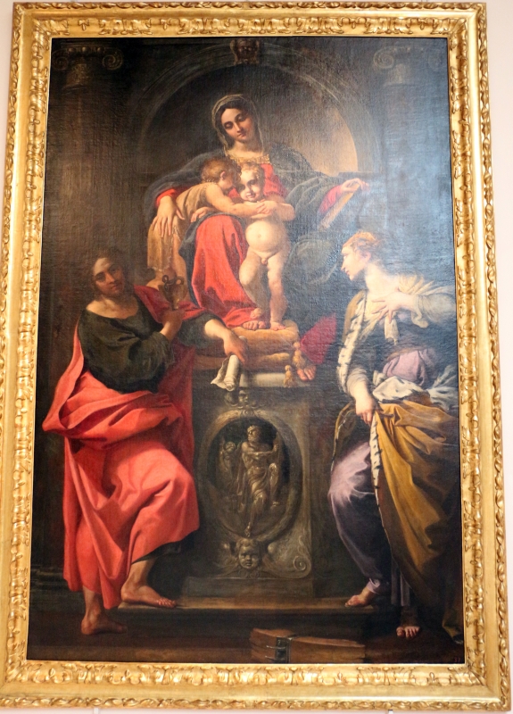 Annibale carracci, madobnna in trono e santi, 1593, da s. giorgio, 01 - Sailko