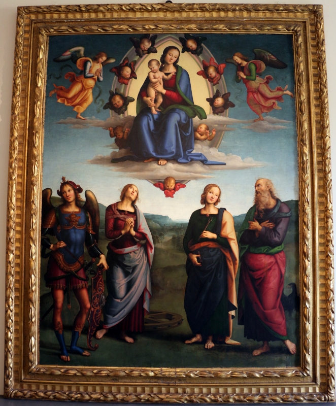 Perugino, madonna in gloria e santi, da s. giovanni in monte, 1500 ca. 01 - Sailko