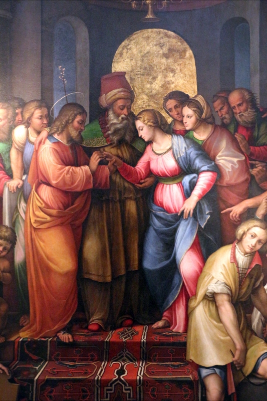 Girolamo marchesi detto il cotignola, sposalizio della vergine, 1522-24, da s. giuseppe dei cappuccini, 03 - Sailko