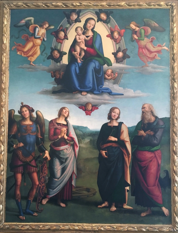 Madonna col Bambino in gloria Vannucci Pietro detto Perugino - Waltre manni
