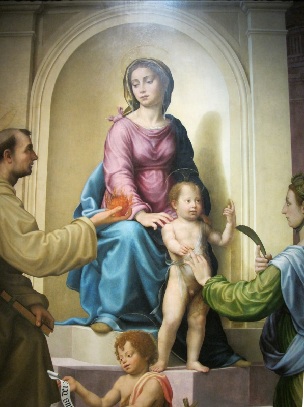 Giuliano bugiardini, sposalizio mistico di s. caterina e santi, 1523-25 (bo, pin. naz.le) 03 - Sailko