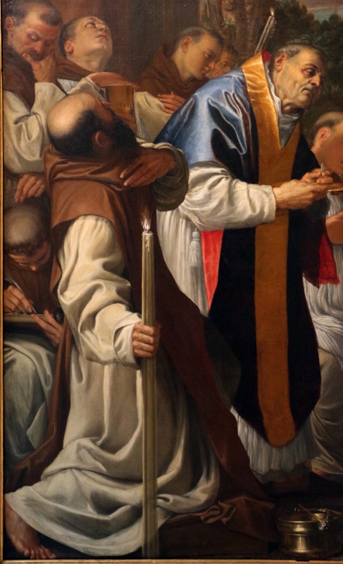 Agostino carracci, ultima comunione di san girolamo, 1591-97, da s. girolamo alla certosa 03 - Sailko