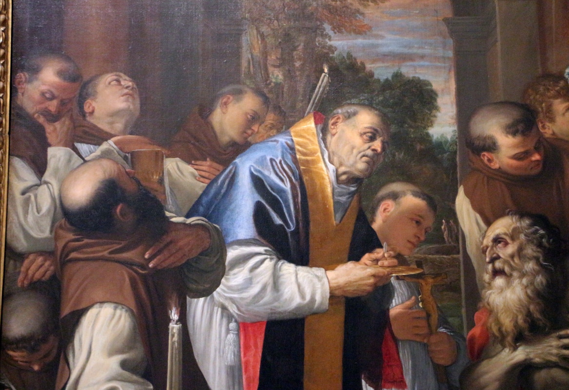 Agostino carracci, ultima comunione di san girolamo, 1591-97, da s. girolamo alla certosa 02 - Sailko