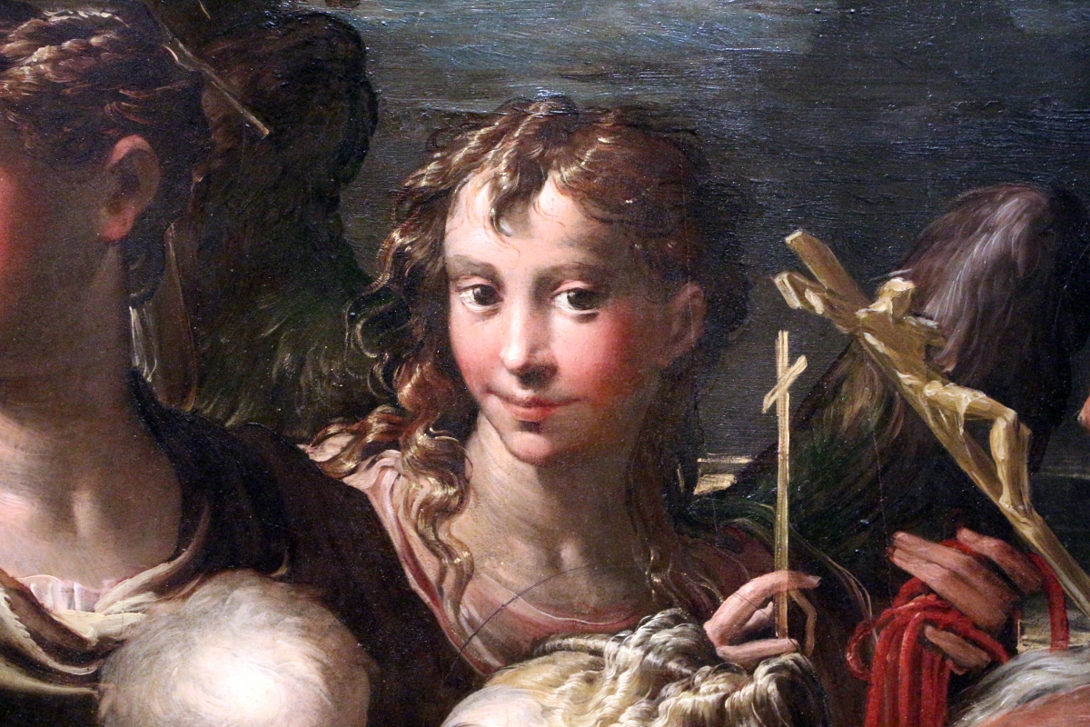 Parmigianino, madonna col bambino e santi, 1529, da s. margherita 06 battista - Sailko