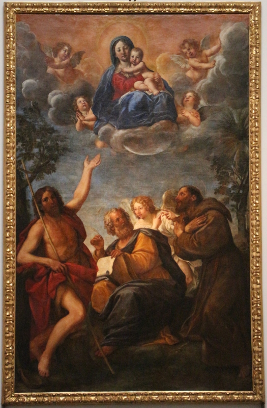 Francesco albani, madonna in gloria coi santi g. battista, francesco e matteo, da cappuccini di s. giovanni in persiceto - Sailko