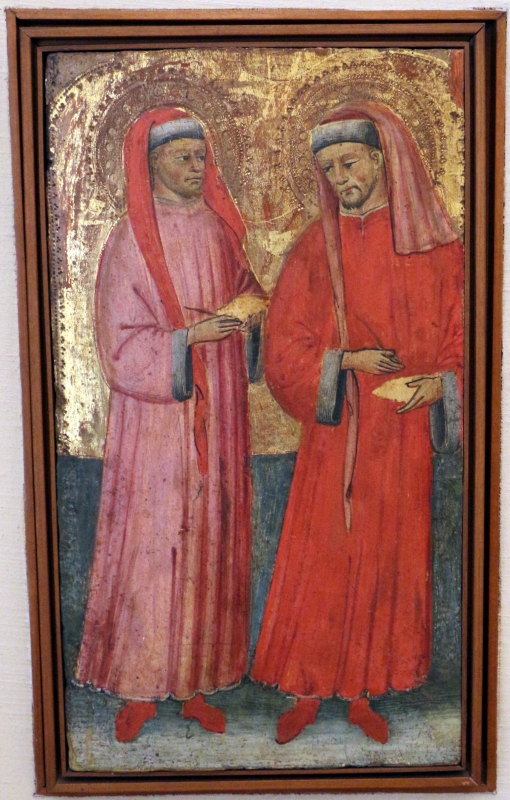 Pittore bolognese, ss. cosma e damiano, 1400-10 ca - Sailko