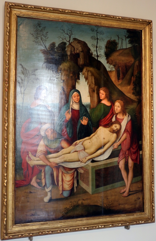 Lorenzo costa e bottega, sepoltura di gesù cristo, 1500-06, dall'annunziata 01 - Sailko