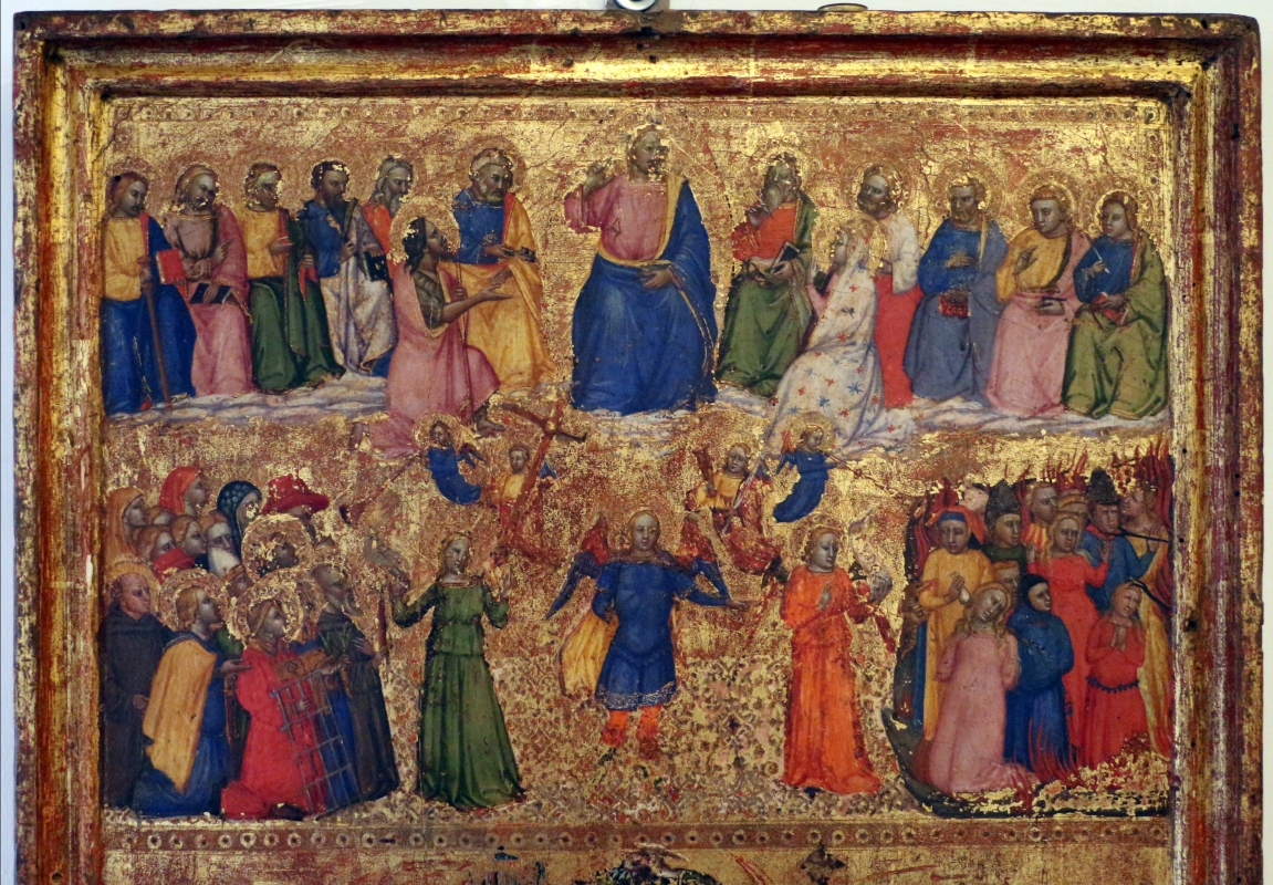 Maestro della misericordia, giudizio universale, vir dolorum e compianto, 1360-65 ca. 02 - Sailko