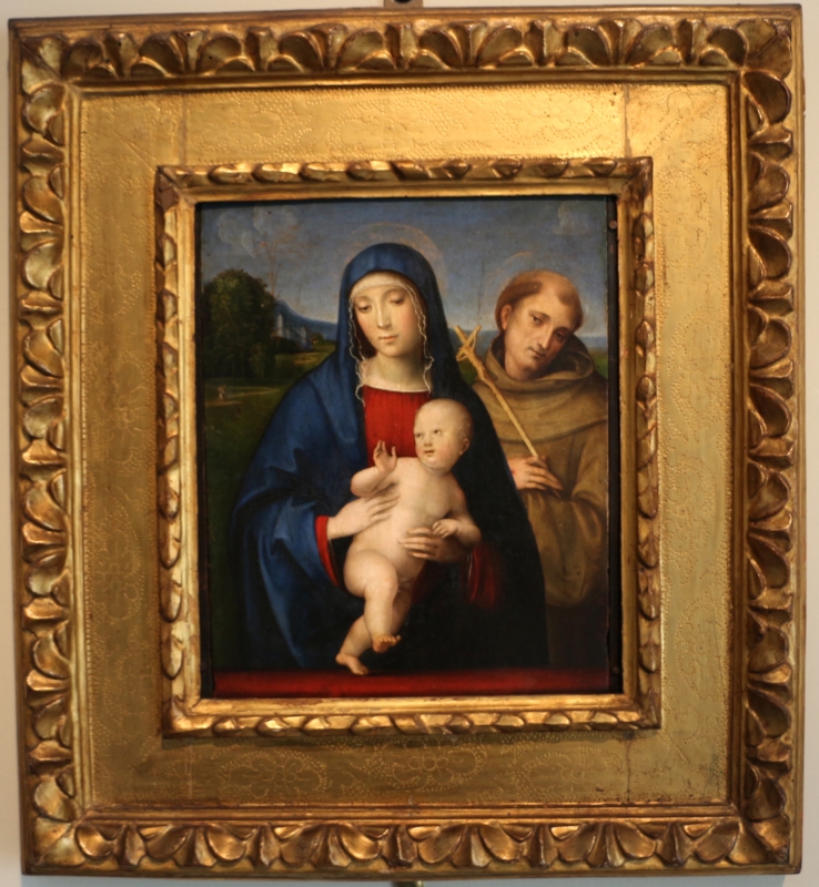 Francesco francia, madonna col bambino e s. francesco, 1510 ca - Sailko