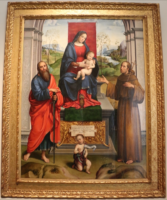 Francesco francia, madonna in trono e santi, 1495 ca. 01 dall'annunziata - Sailko