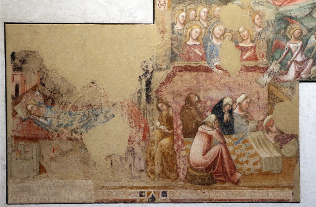 Vitale da bologna, annunciazione, natività, sogno di maria e guarigione miracolosa, 1340-45 ca., da oratorio di mezzaratta 04 - Sailko