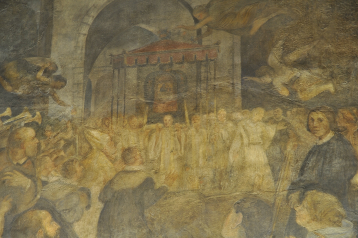 BO - Sala Farnese in Palazzo d'Accursio - La Processione di San Luca - Dettaglio Affresco - ElaBart