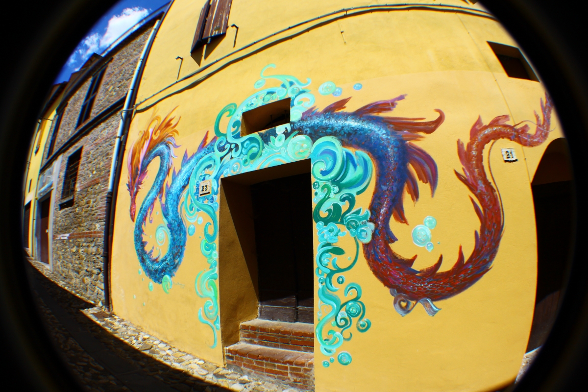 Graffiti nel borgo di Dozza - Giusy Catone