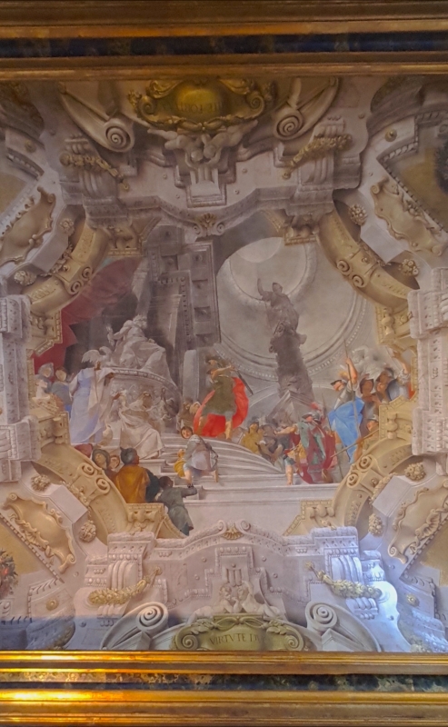 Palazzo Pepoli Campogrande - Sala di Alessandro particolare soffitto - Opi1010