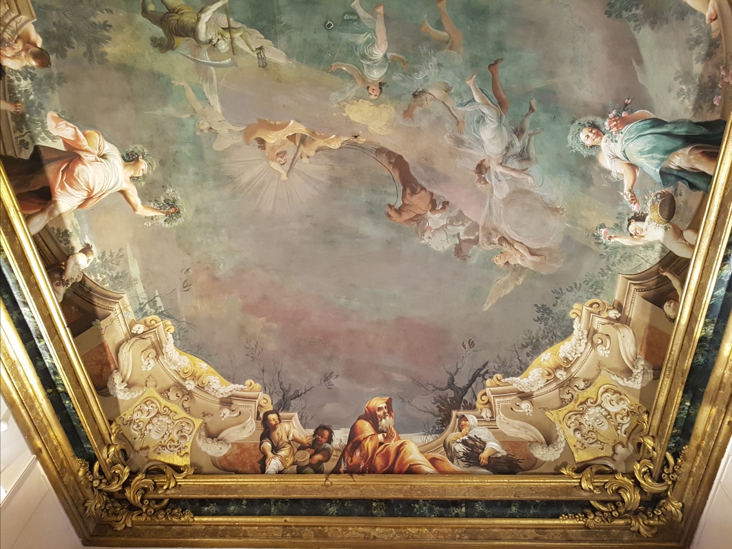 Palazzo Pepoli Campogrande - Sala delle Stagioni soffitto affrescato particolare - Opi1010