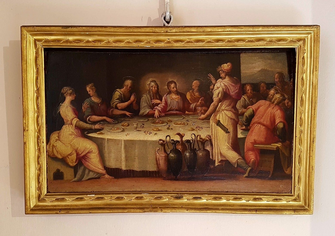 Palazzo Pepoli Campogrande - Sala di Alessandro Nozze di Cana Pittore di ambito parmense del XVI secolo - Opi1010