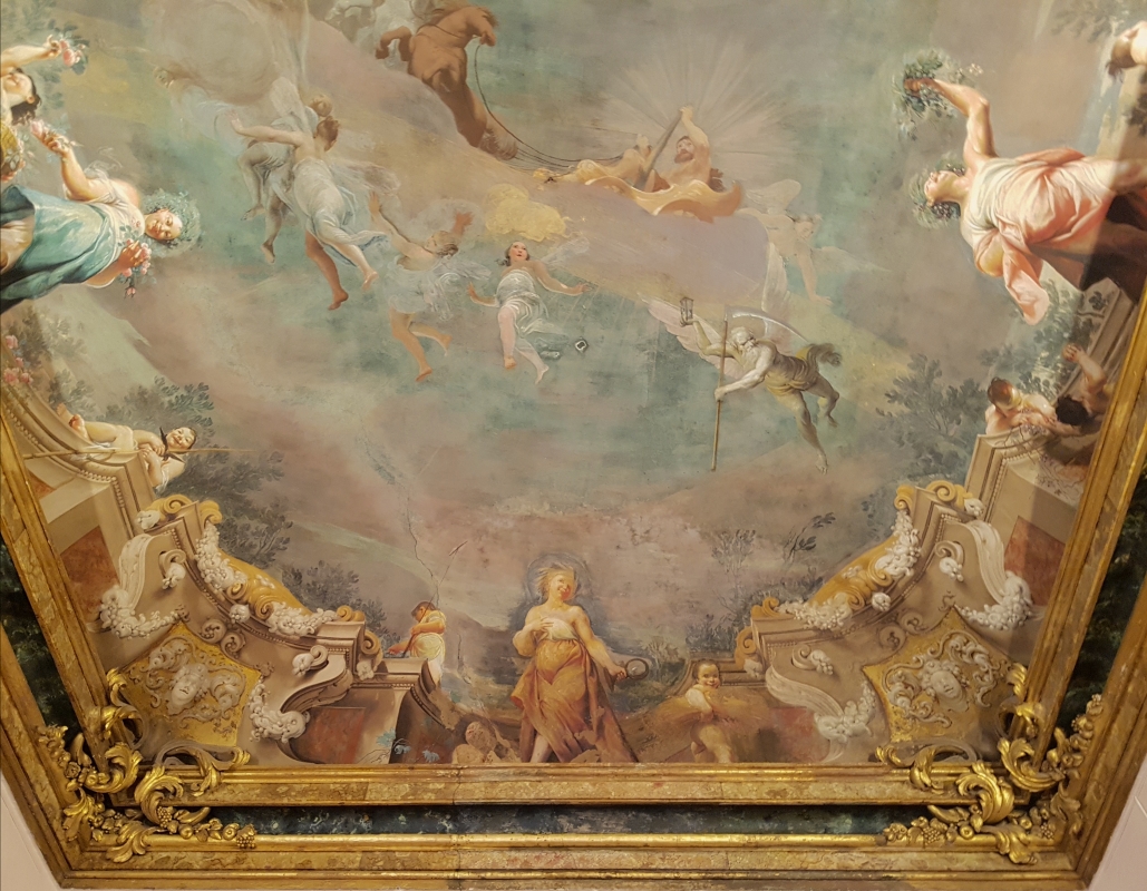 Palazzo Pepoli Campogrande - Sala delle Stagioni soffitto affrescato dettagli - Opi1010