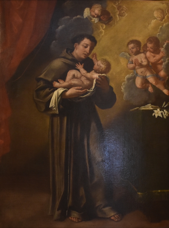 Ambito bolognese, Sant'Antonio da Padova con il Bambino, Pinacoteca Civica, Pieve di Cento - Nicola Quirico