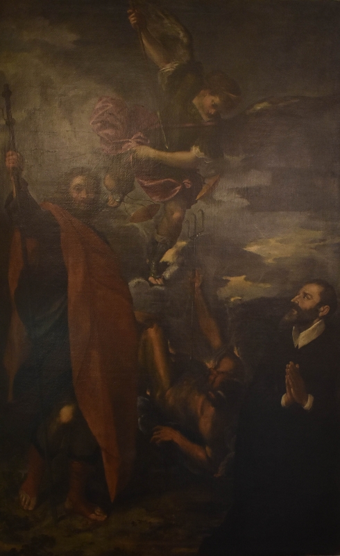 Scarsellino, San Michele Arcangelo combatte contro Satana, Pinacoteca Civica Pieve di Cento - Nicola Quirico