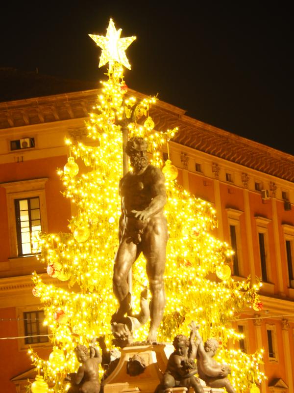 Bologna-Fontana del Nettuno a Natale - MarkPagl