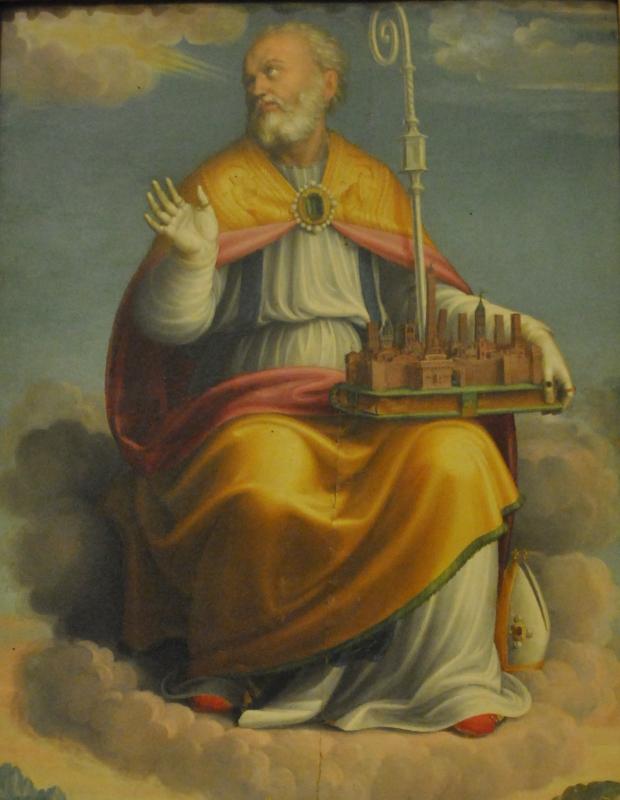 Innocenzo Francucci da Imola, San Petronio in gloria, Museo Davia Bargellini - Nicola Quirico