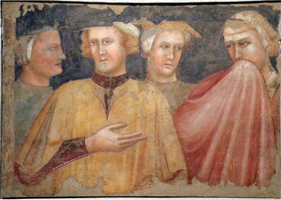 Francesco da Rimini, Quattro difure in costume laico, 1320-1325 circa - Mongolo1984