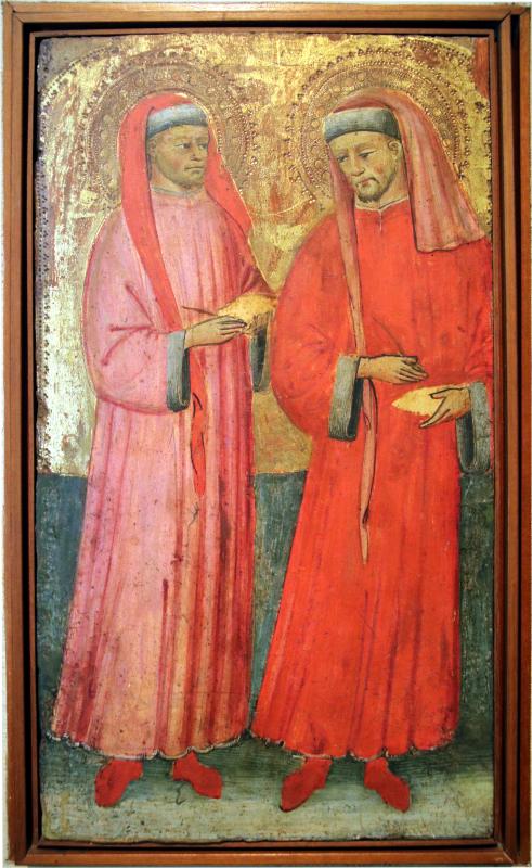 Pittore bolognese del xv secolo, I santi Cosma e Damiano, 14001410 circa - Mongolo1984