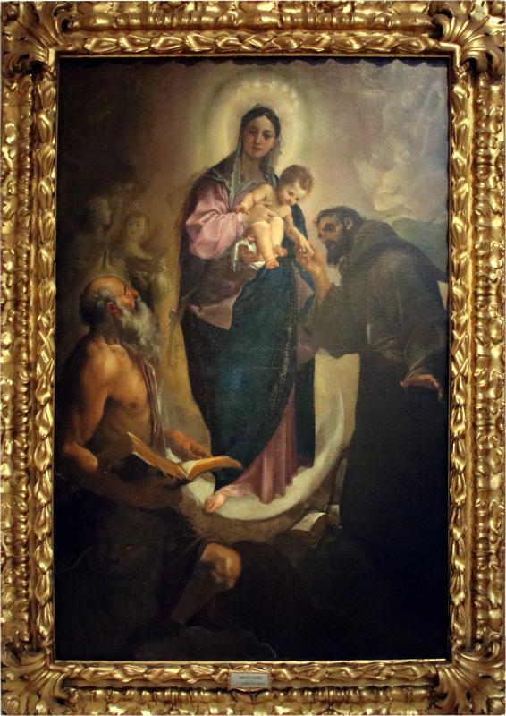 Lodovico Carracci, Madonna col Bambino fra i santi Girolamo e Francesco (1590 circa) - Mongolo1984