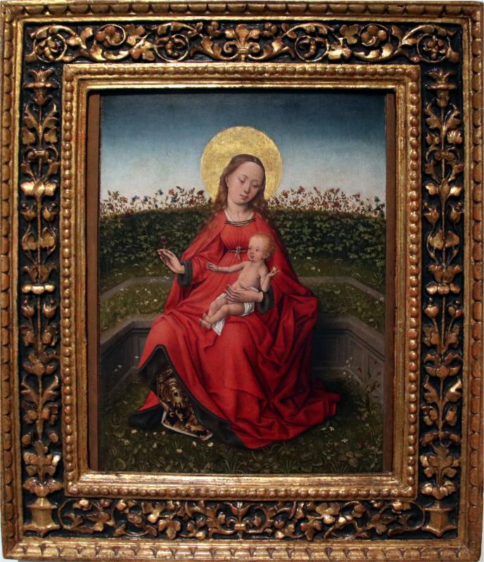 Maestro fiammingo del xv secolo, Madonna col Bambino in un roseto, 1480 circa - Mongolo1984