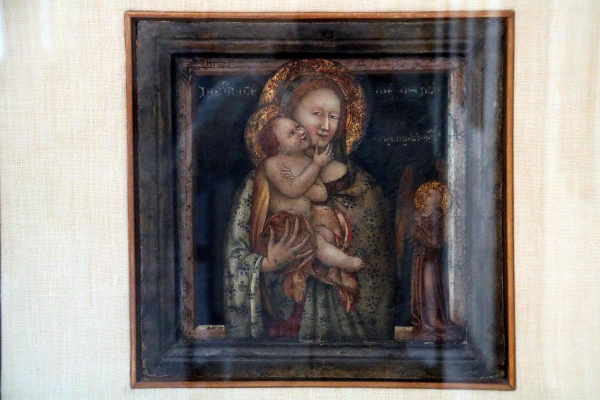 Pittore emiliano, Madonna col Bambino e l'arcangelo Gabriele, 1350-1360 circa - Mongolo1984