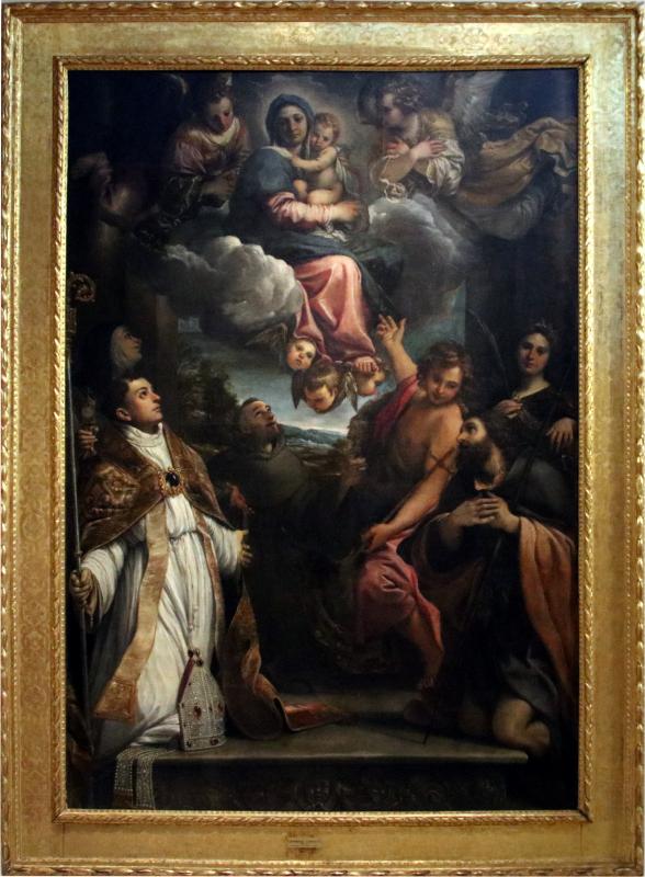 Annibale Carracci, Madonna col Bambino in gloria fra santi, 1590-1592 circa - Mongolo1984